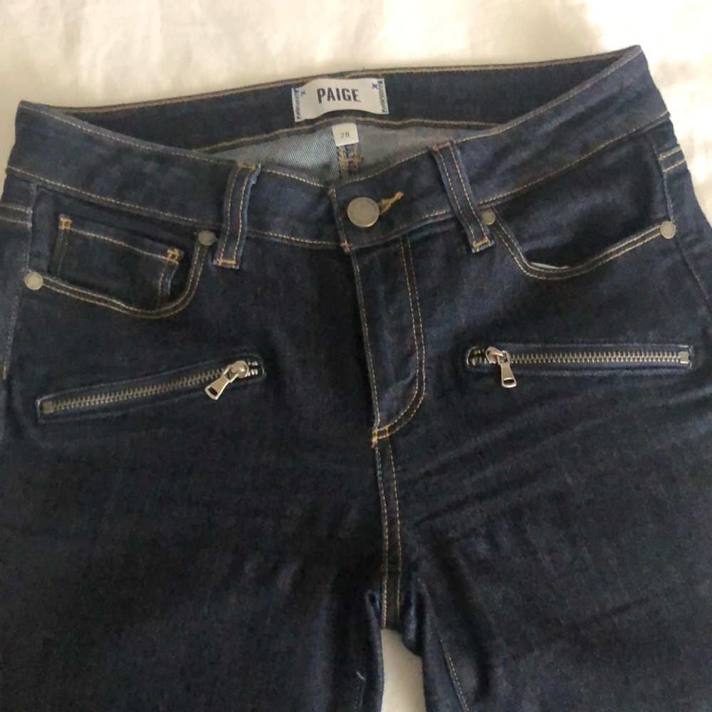 Paige zipper detail jeans